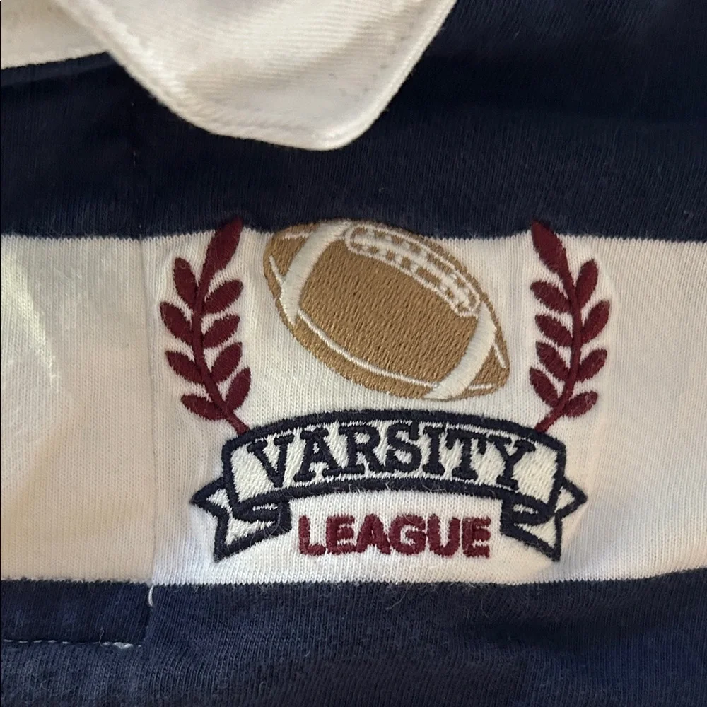 Boys Gymboree Varsity Football 🏈 Striped Rugby Polo Shirt